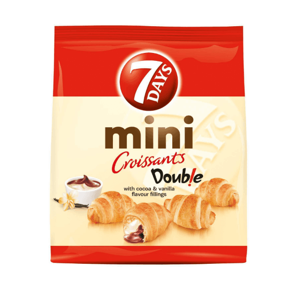 7 Days double mini croissant vanilla and cocoa 60 g
