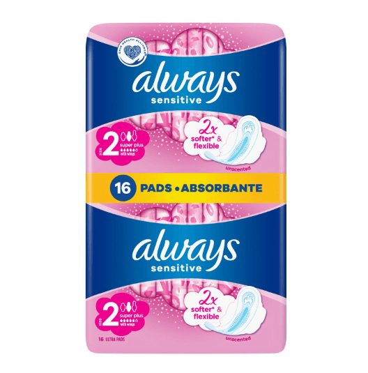 Always Sensitive Sanitary Pads super plus 16/1